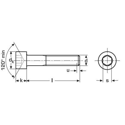 plastic hex M6x12 DIN 912 Nylon 6.6