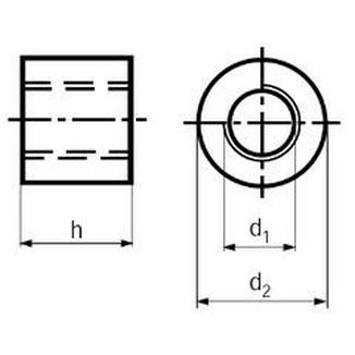 14x3.0x22x22  Nuts with turncated hexagonal