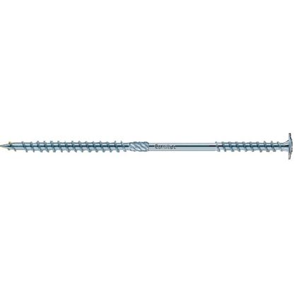 8.0x195 roofing screw TOPDUO, flat head with collar TORX 40, WHITE ZINC