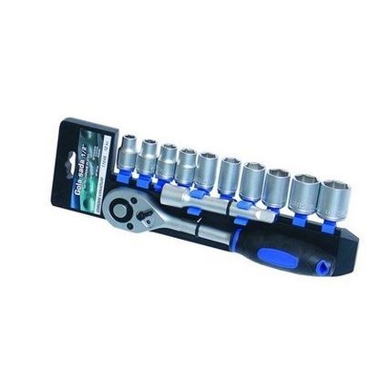 "Socket set 12pcs 1/2"" + ratchet"
