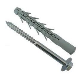 16x200 TUPP Nylon plug, Hexagon head screw