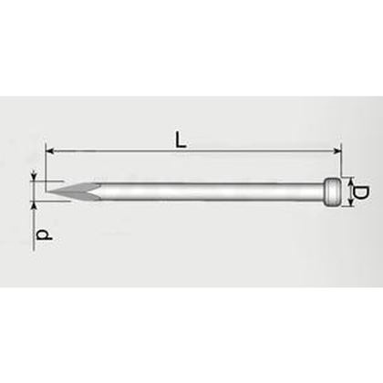 35x1.5 ZINC Hardened nail, Pan head 973883