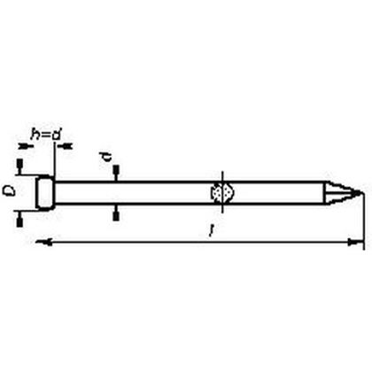 30/1,4 ZINC Lost head nails DIN 1152 2820.25
