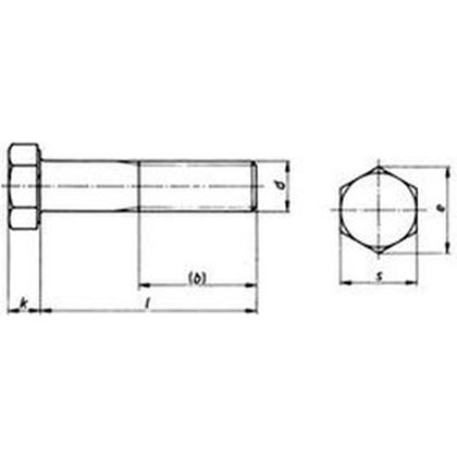 bolt M12x60 ZINC 5.6 AD-W7/TRD hexagonal head, part thread, ISO 4014