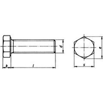 bolt M20x35 PLAIN 5.6 AD-W7 hexagonal head, full thread, ISO 4017