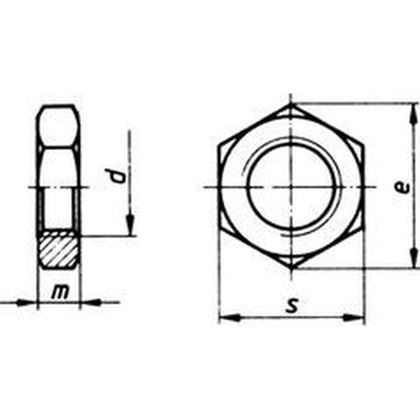 M12 ZINC Hexagon thin nuts OK16 ISO 4035