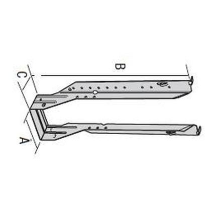 Joist hanger Without mounting arm/ IUSE 299/92 - 92x299x51
