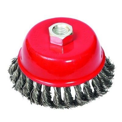 Cup brush knotted 65mm wire 0.5mm