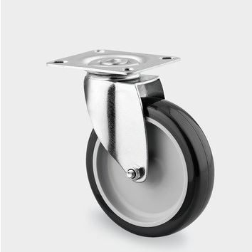 Swivel castor + swivel head 75x25 mm