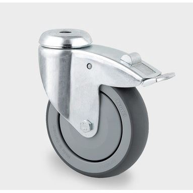 Swivel castor with lock 75, 75kg 2477PJH075P30