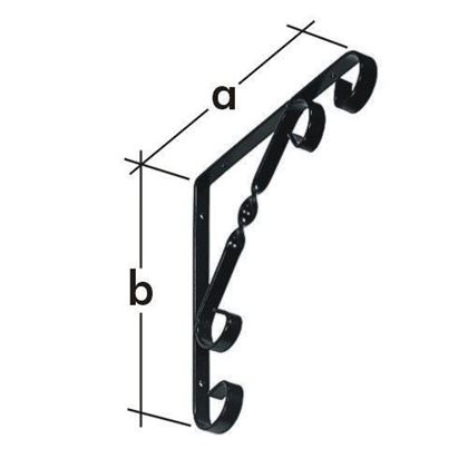 250x250 Console decoration 5292 black