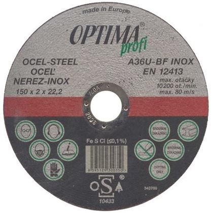 230x1.9 A2/Fe Grinding wheel for inox IN23019