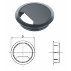 Desk Cable Tidie d.60 black