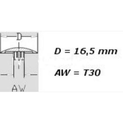 cap screw turbo-golden oak with a thorn 15mm