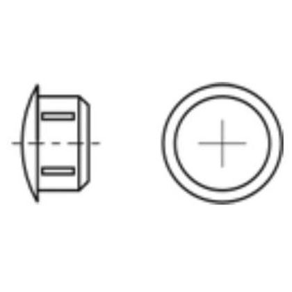 d.42 Standard Round Ribbed Insert 2-4mm GREY