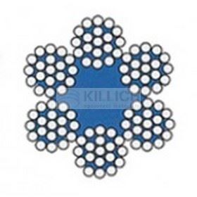 10.0 ZINC wire rope 6x19+FC 100m coil DIN 3060