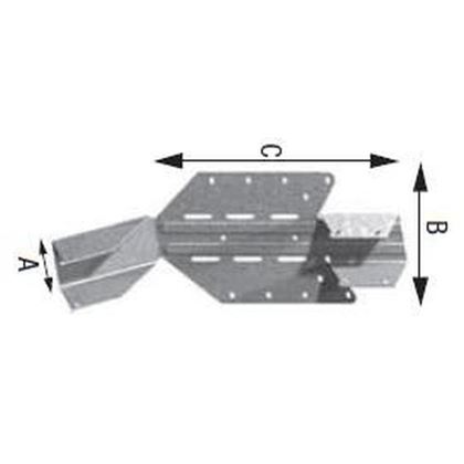 Joist hunger Inclined And obligue LSSU 41 90x230x216x1,5