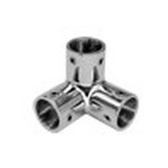 A4 STAINLESS STEEL Three - way corner fitting D= 22 mm