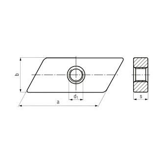 nut M4 ZINC /4/ trapezoidal BN 22063