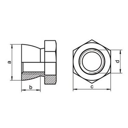 M6 STAINLESS STEEL Shear nuts