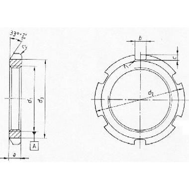 M32x1.5 Nut 17H DIN 70852