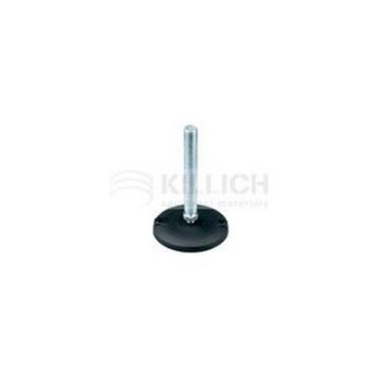 M8x125 Standard Machine Feet 60mm Nylon Base with Zinc Plated Steel Bolt