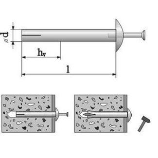 6x50 Expanding rivet NR