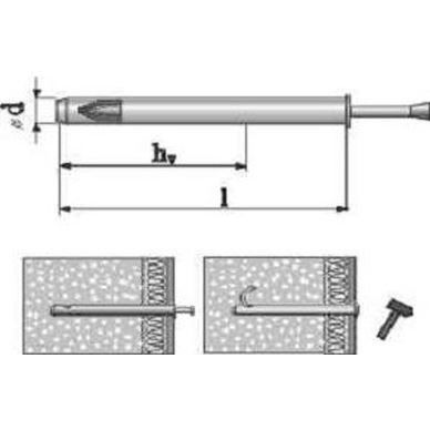 8x100 Tubular rivet NTHP with hook
