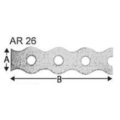 Steel trap practilett ZINC AR26, 10 meters long