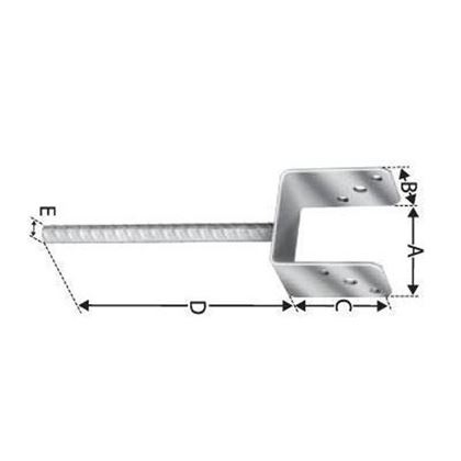 column shoe 100x60 DK 41100