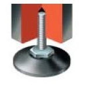 M10x40 Articulating Adjustable Feet - Black Polypropylene, 38mm foot