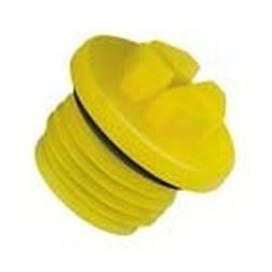 O-Ring Threaded Plugs - Yellow HDPE