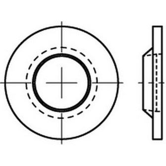 d. 6.3x12.5x1.3 PLASTIC washers RUV-S