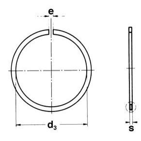 ring 80 PLAIN snap rings for bearings with ring groove DIN 5417