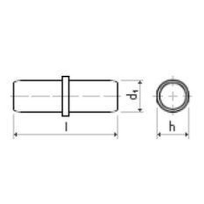 Metal Support 5/5x16 YELLOW ZINC