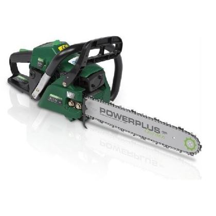 Petrol chain saw 39,6 cc green