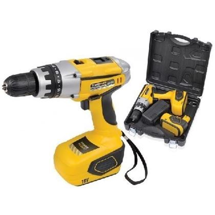 CORDLESS DRILL 18V yellow+case