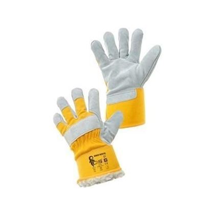 gloves SHAG - WINTER yellow red size 11