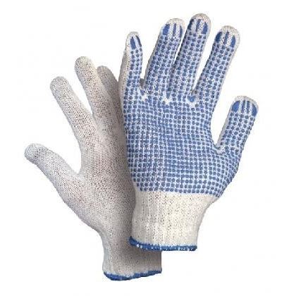 Gloves FALO with blue PVC dots size 10