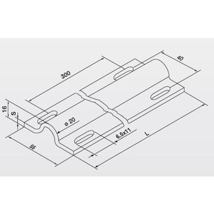 Track for sliding gates and doors FLOOR