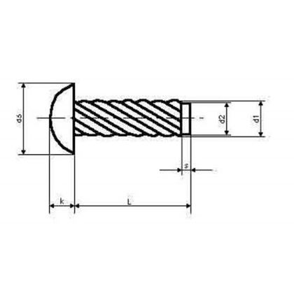 Hammer Drive Screw 1.85x6.35 A2 STAINLESS STEEL BN 689