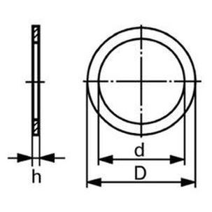 16x20x1.5 Al Sealing ring DIN 7603