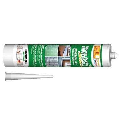 Multipurpose acetic silicone sealant for DIY applications Tecfi transparent 280ml