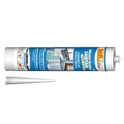 Sanitary mold-retardant acetic silicone sealant for DIY applications Tecfi transparent 280ml