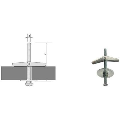 plug M4 Toggle bolt with Screw 600179