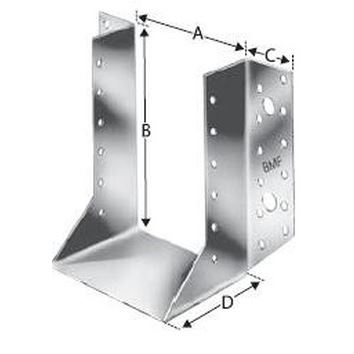 51x80x164 Joist hanger HOT DIP GALVANIZED