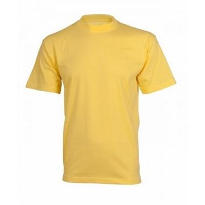 T-shirt LEAF DANIEL short sleeve, yellow, size M