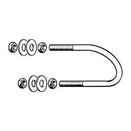 U bolt M8x45x53x40 A2 STAINLESS STEEL DN 32