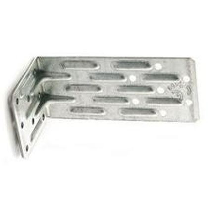 Angle bracket 55x60x80x2.0mm BLUE ZINC reinforced KWP 1