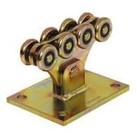 Central steel carriages for sliding and folding doors CA4RPS Silver Zinc Rolling Center